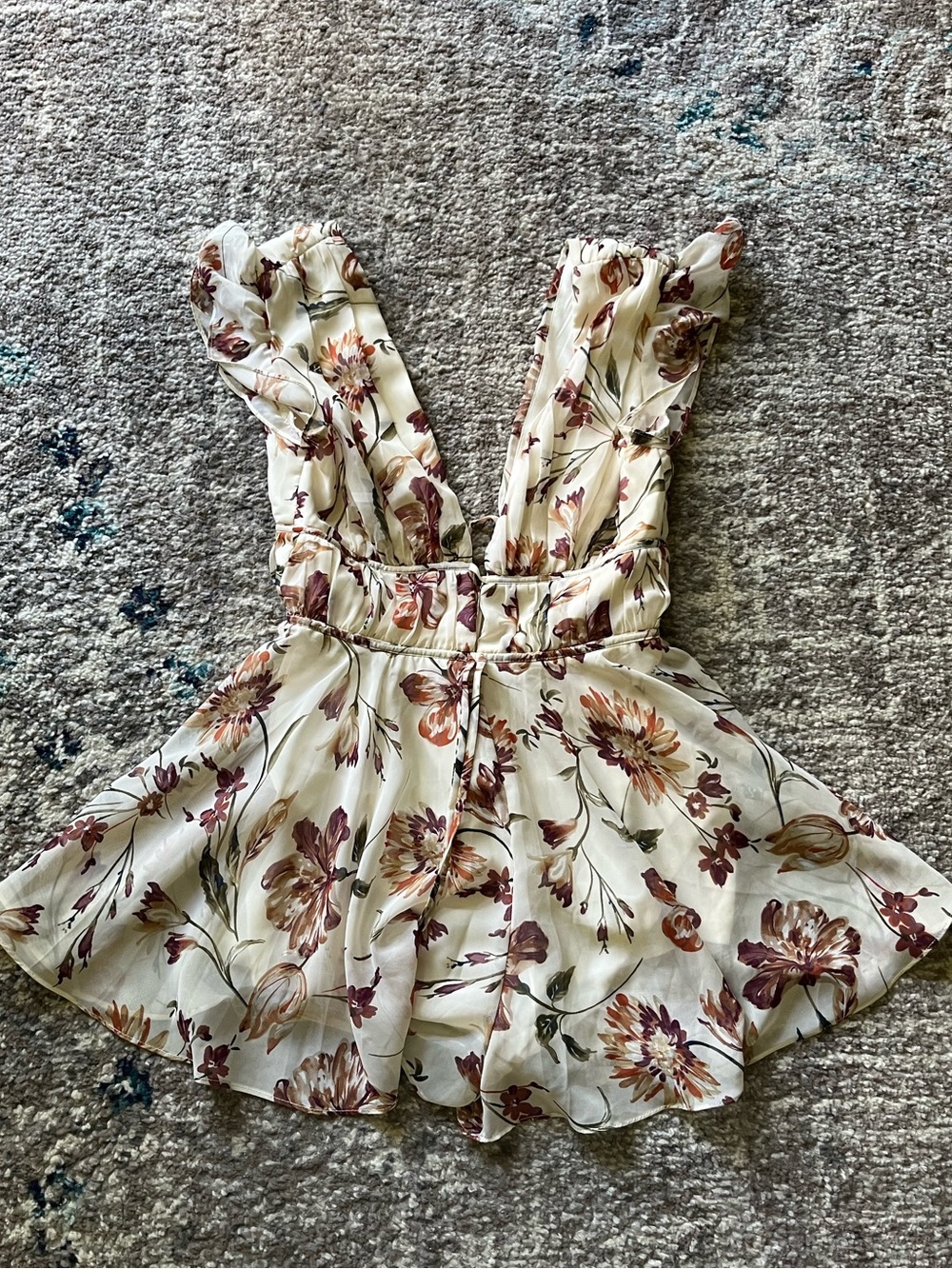 Floral Lulu’s Romper, S